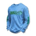 Tulane Football Roll Wave Waffle Sweater