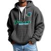 Tulane Green Wave Waffle Quarter Zip Hoodie 2025 4 Tulane Green Wave Waffle Quarter Zip Hoodie 2025 2