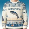 Watermelon Fish Meme Christmas Ugly Sweater 3 Watermelon Fish Meme Christmas Ugly Sweater