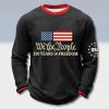 We The People 250 Years Of Freedom Patriotic Waffle Sweater 3 We The People 250 Years Of Freedom Patriotic Waffle Sweater