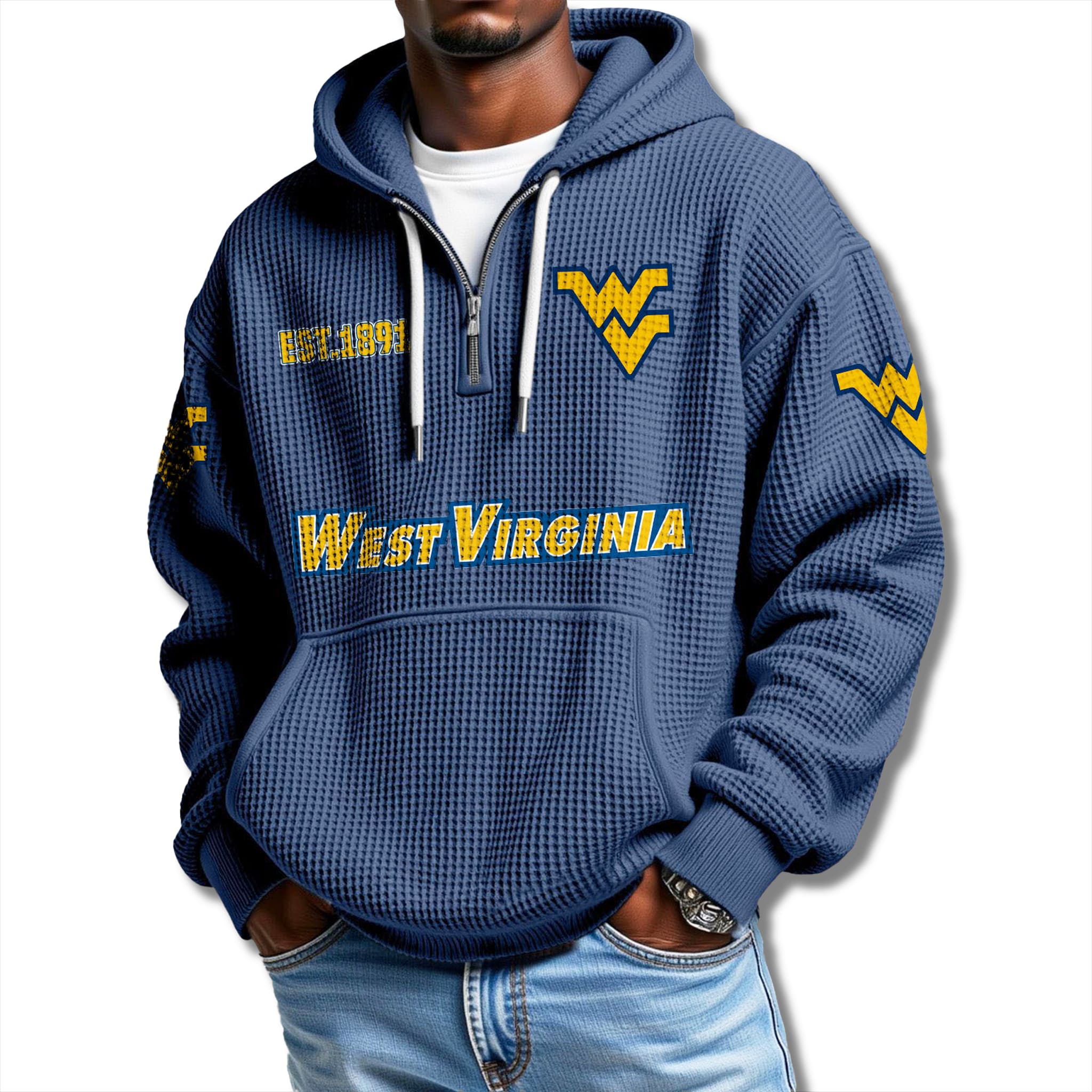 West Virginia Mountaineers 2025 Quarter Zip Hoodie 2 West Virginia Mountaineers 2025 Quarter Zip Hoodie 2