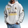 Wyoming Cowboys EST 1893 Waffle Quarter Zip Hoodie