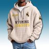 Wyoming Cowboys EST 1893 Waffle Quarter Zip Hoodie 2