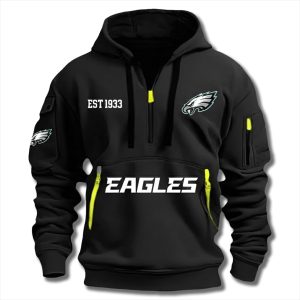 Philadelphia Eagles EST 1933 Quarter Zip Hoodie 1