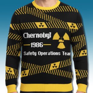 Chernobyl 1986 Safety Operations Team Ugly Christmas Sweater 1