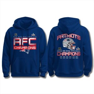 12 Time AFC Champions Patriots Hoodie 1