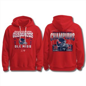 Ole Miss 39 34 Sugar Bowl Champions Hoodie 1