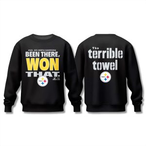Steelers The Terrible Towel 2025 Division Champions Sweatshirt 1