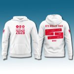 BTS World Tour 2026 White Hoodie