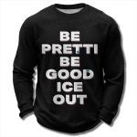 Be Pretti Be Good ICE Out Waffle Sweater