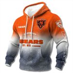 Bears EST 1920 Gradient Waffle Hoodie