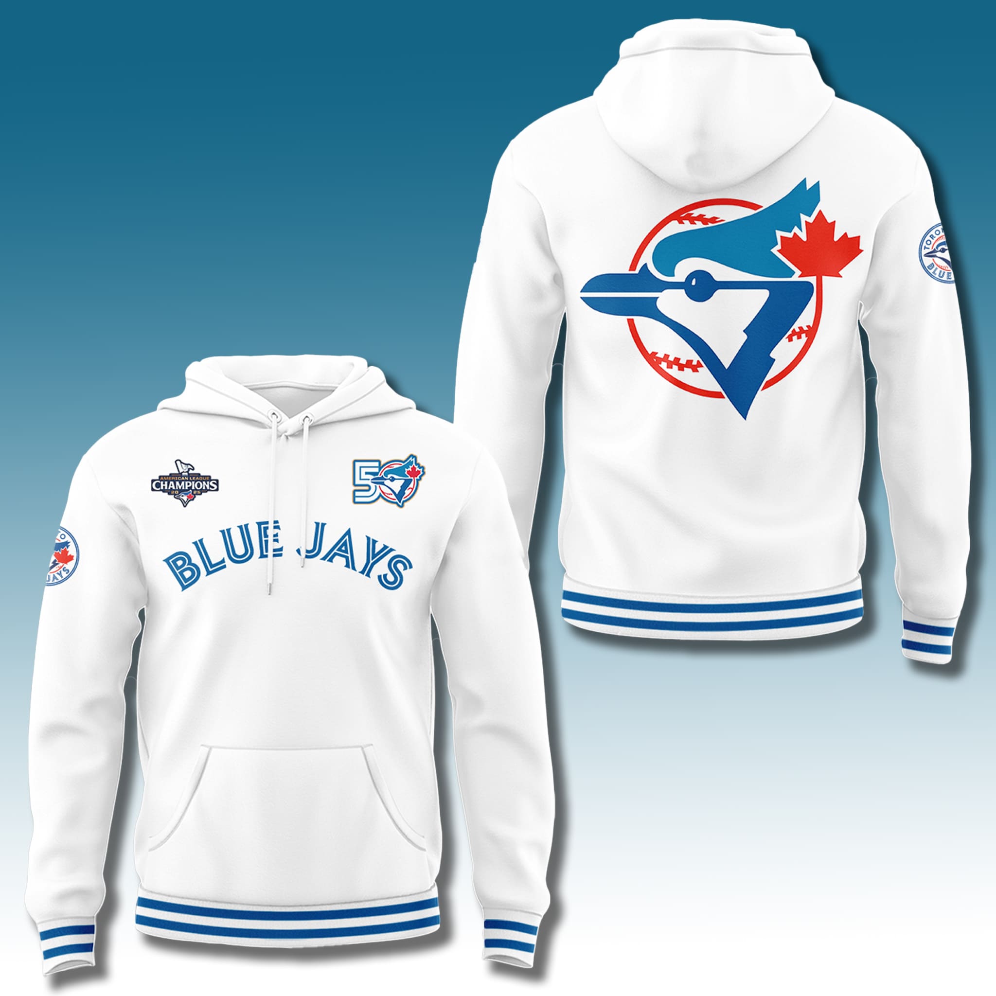 Blue Jays Celebrate 50 Seasons Hoodie 2026 1 Blue Jays Celebrate 50 Seasons Hoodie 2026 1