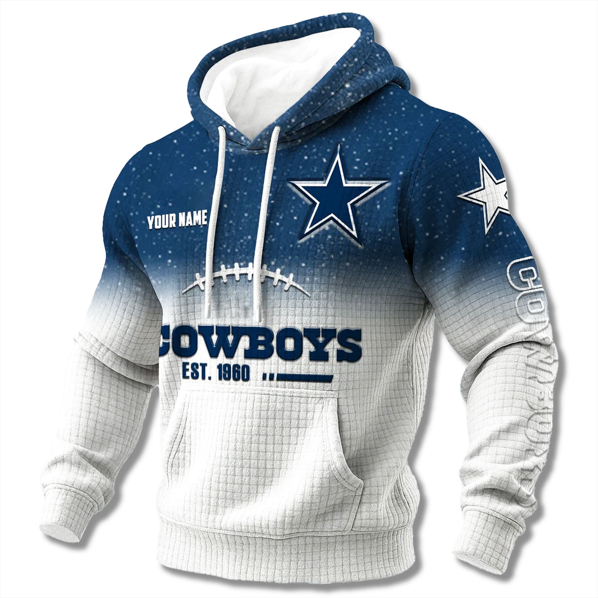 Cowboys EST 1960 Gradient Waffle Hoodie 2 Cowboys EST 1960 Gradient Waffle Hoodie