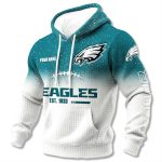 Eagles EST 1933 Gradient Waffle Hoodie