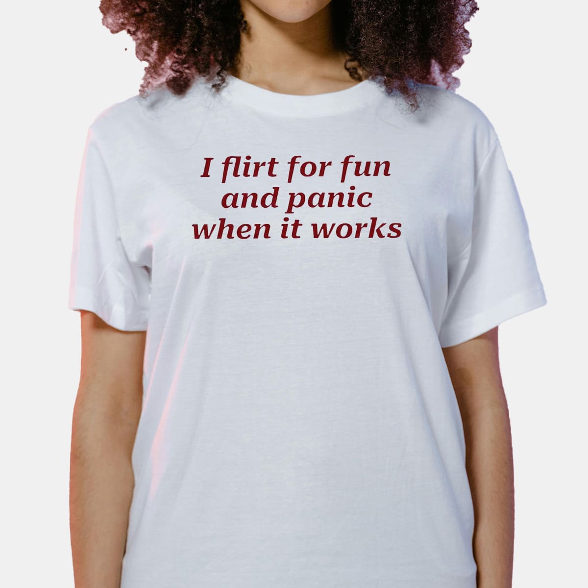 I Flirt For Fun And Panic When It Works Shirt Back 2 I Flirt For Fun And Panic When It Works Shirt Back 2