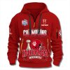 IU Peach Bowl Champion Quarter Zip Hoodie 2026 Red