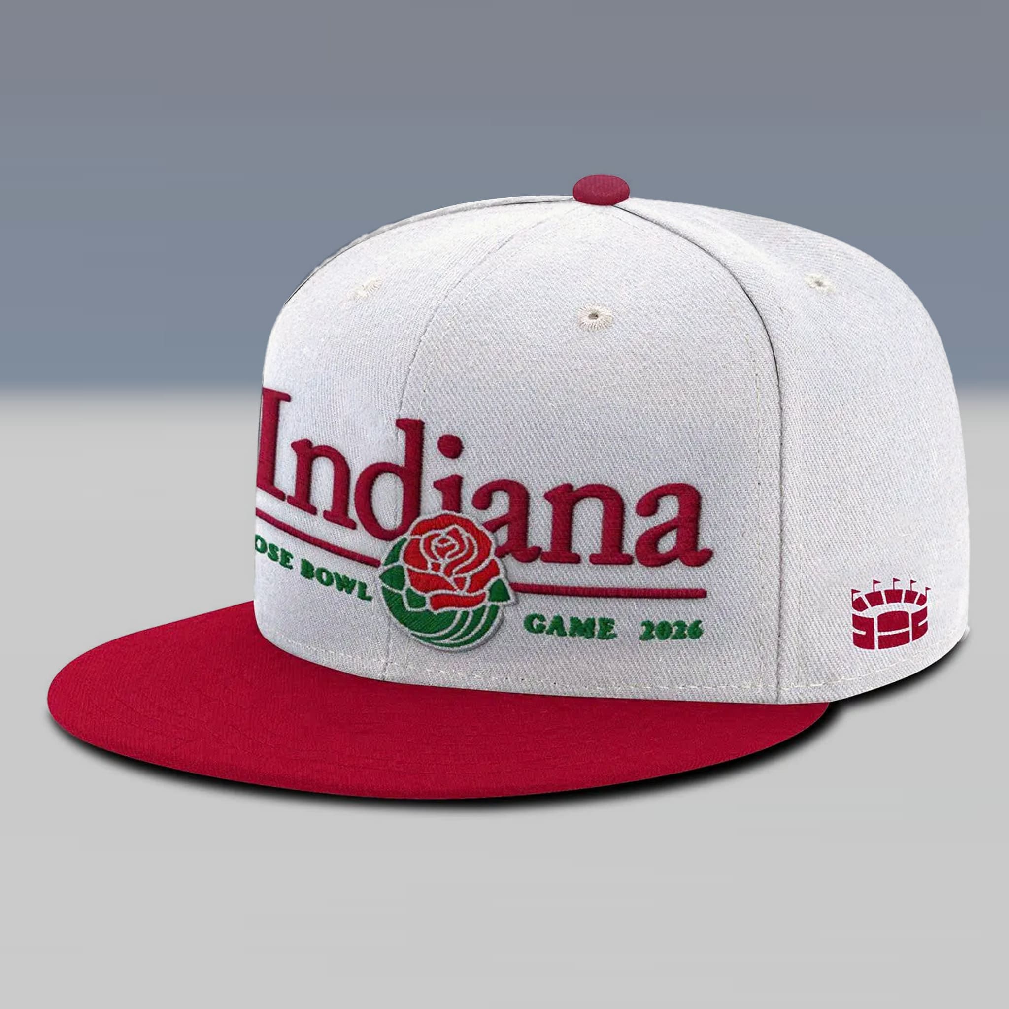Indiana Hoosiers Rose Bowl Game 2026 Hat Snapback 2 Indiana Hoosiers Rose Bowl Game 2026 Hat Snapback