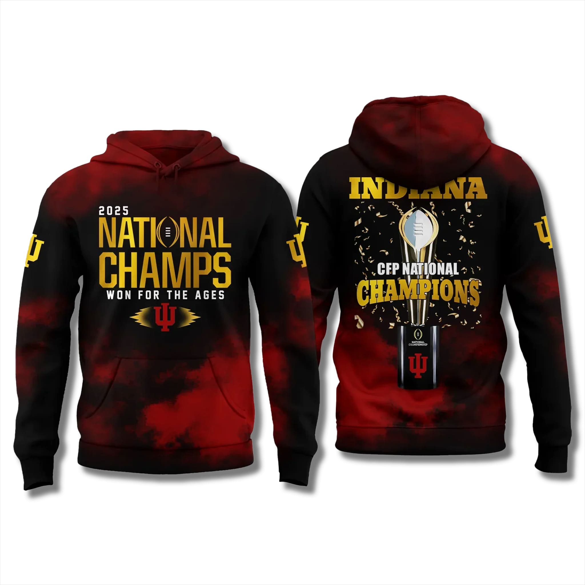 Indiana National Championship 2026 Gradient Hoodie Indiana National Championship 2026 Gradient Hoodie