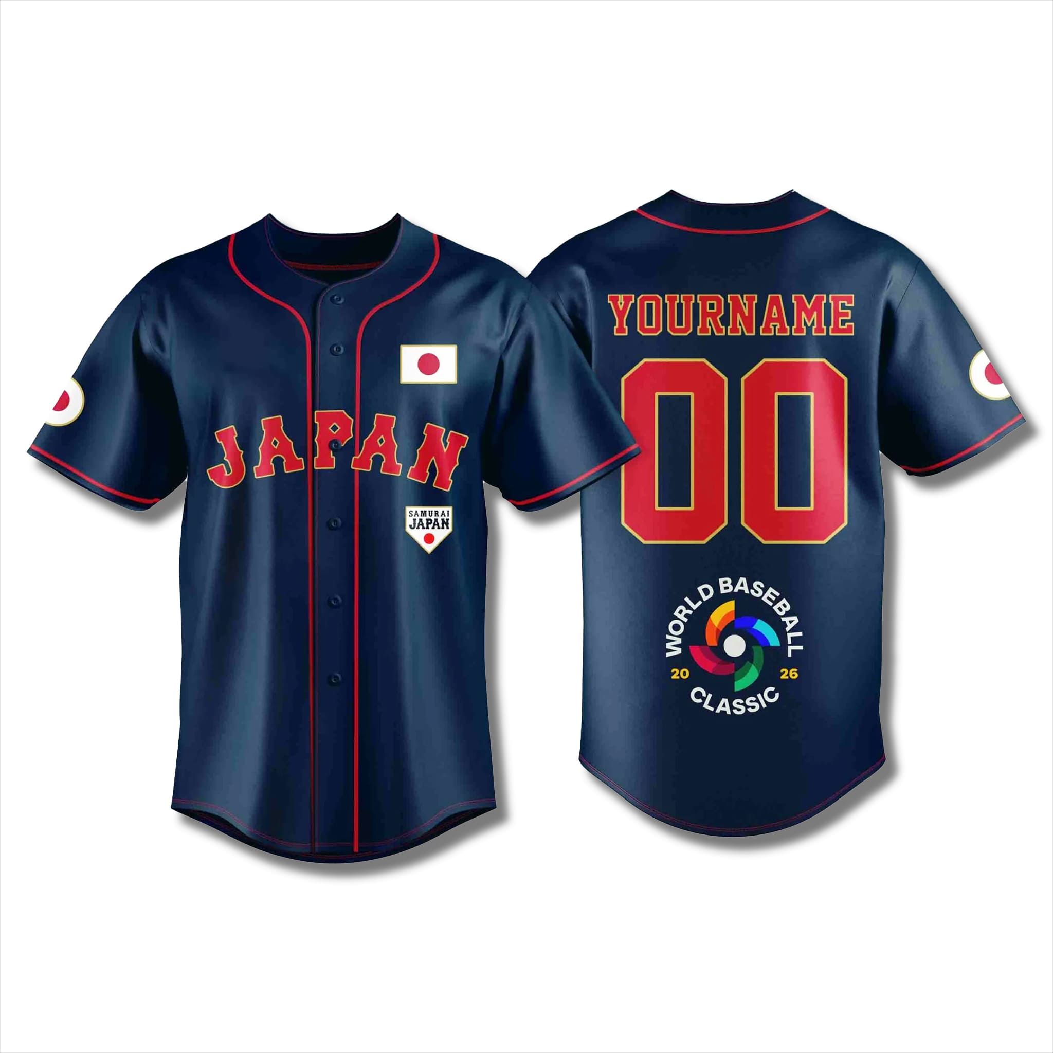 Japan Team 2026 World Baseball Classic Jersey 1 Japan Team 2026 World Baseball Classic Jersey 1