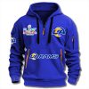 LA Rams Bowl 2026 Quarter Zip Hoodie 5 LA Rams Super Bowl 2026 Quarter Zip Hoodie 1