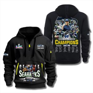 Seahawks 2025 NFC Championship All Team Zip Hoodie 1