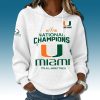 Miami 2026 National Champions It's About The U Waffle Hoodie 7 Miami 2026 National Champions It's About The U Waffle Hoodie 3
