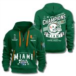 Miami Hurricanes 2025 Goodyear Cotton Bowl Champions Quarter Zip Hoodie