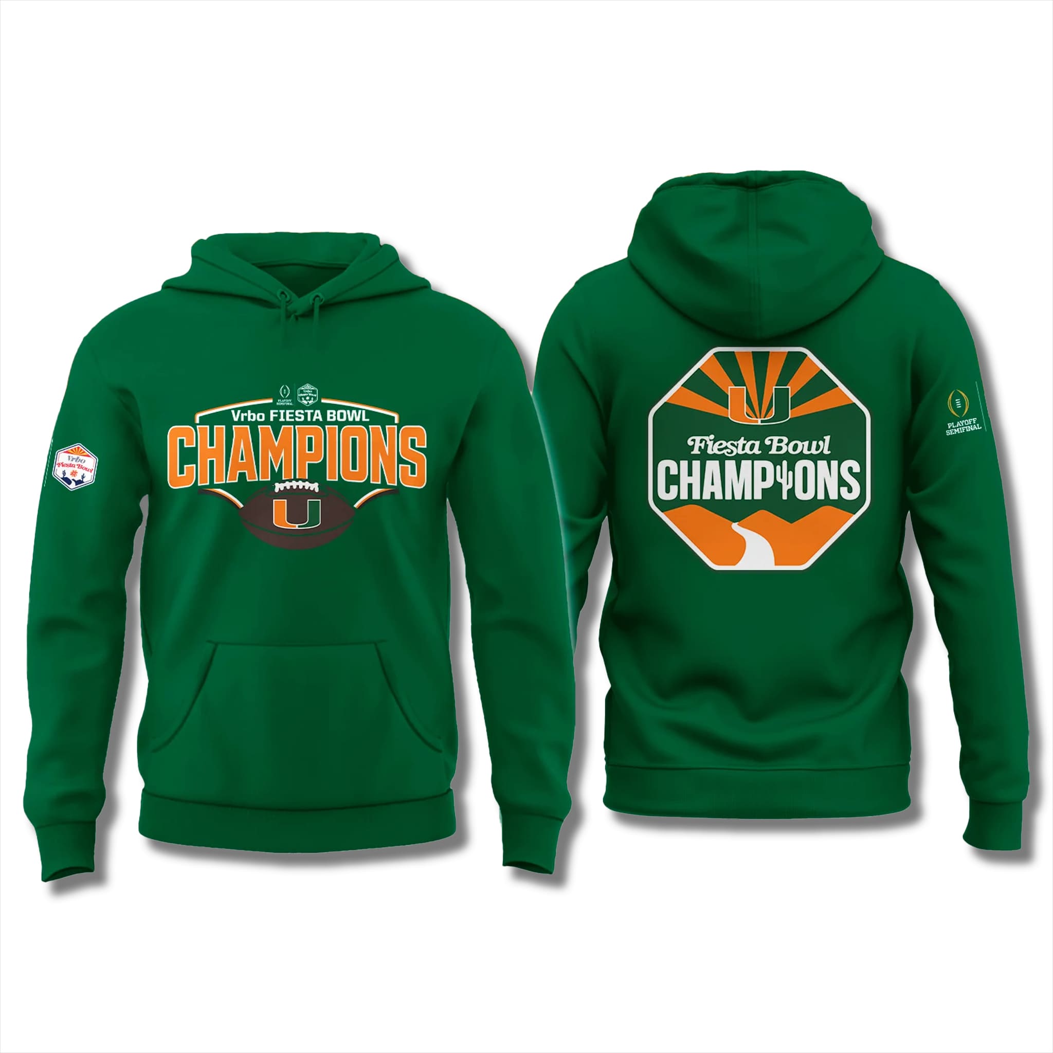Miami Hurricanes Fiesta Bowl Champions Hoodie 2026 3 Miami Hurricanes Fiesta Bowl Champions Hoodie 2026