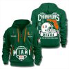 Miami Hurricanes Fiesta Bowl Champions Quarter Zip Hoodie 2026