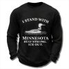 Minneapolis Stay Strong ICE Out Waffle Sweater 1
