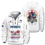NE Patriots 12-Time AFC Championship Quarter Zip Hoodie