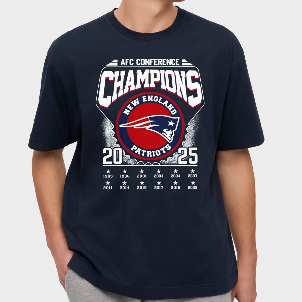 NE Patriots 12 Times AFC Conference Champions Shirt 3 NE Patriots 12 Times AFC Conference Champions Shirt 2