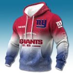 NY Giants EST 1925 Gradient Waffle Hoodie