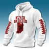 Never Daunted IU Football Waffle Hoodie