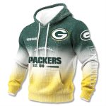 Packers EST 1919 Gradient Waffle Hoodie