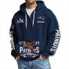 Patriots 2026 Superbowl Waffle Quarter Zip Hoodie 5 Patriots 2026 Superbowl Waffle Quarter Zip Hoodie 3
