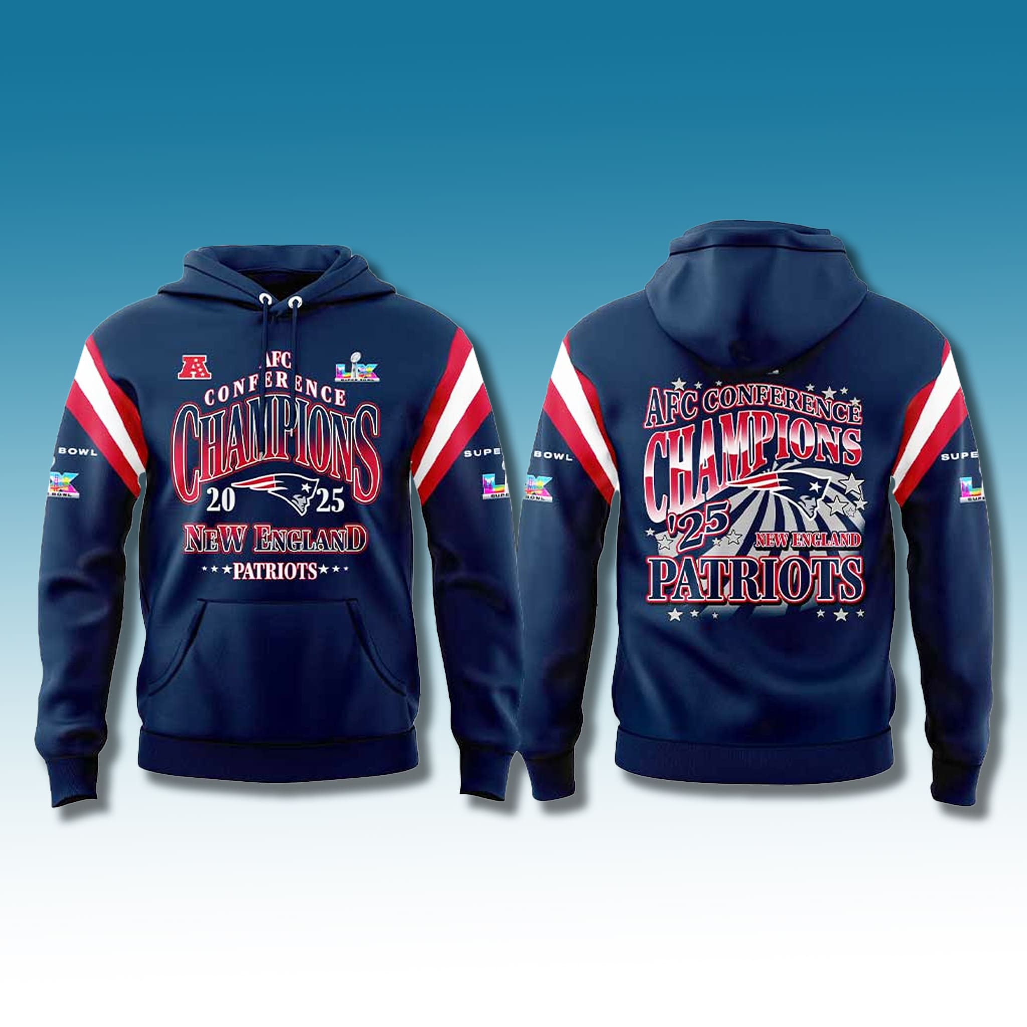 Patriots AFC Conference Champion Hoodie 2025-2026 2 Patriots AFC conference Champion Hoodie 2025 2026