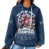Patriots Super Bowl LX Champions Team Roster Waffle Hoodie 1