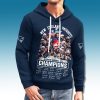 Patriots Super Bowl LX Champions Team Roster Waffle Hoodie 2