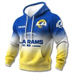 Rams EST 1936 Gradient Waffle Hoodie
