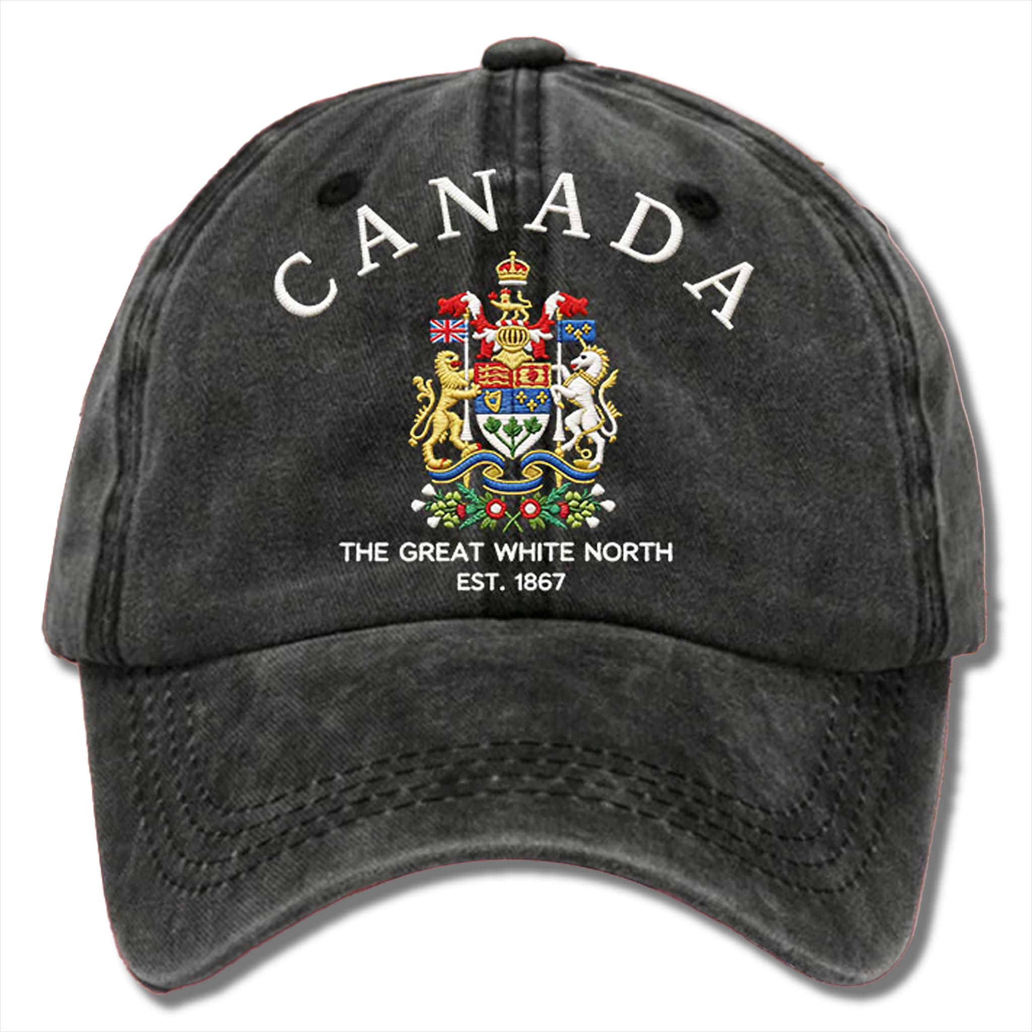 Retro Canada The Great White North Est 1867 Hat 4 Retro Canada The Great White North Est 1867 Hat