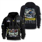 Seahawks 2025 NFC Championship All Team Zip Hoodie