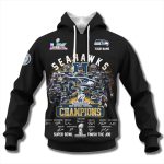 Seahawks 2025 NFC Championship Team Roster Hoodie