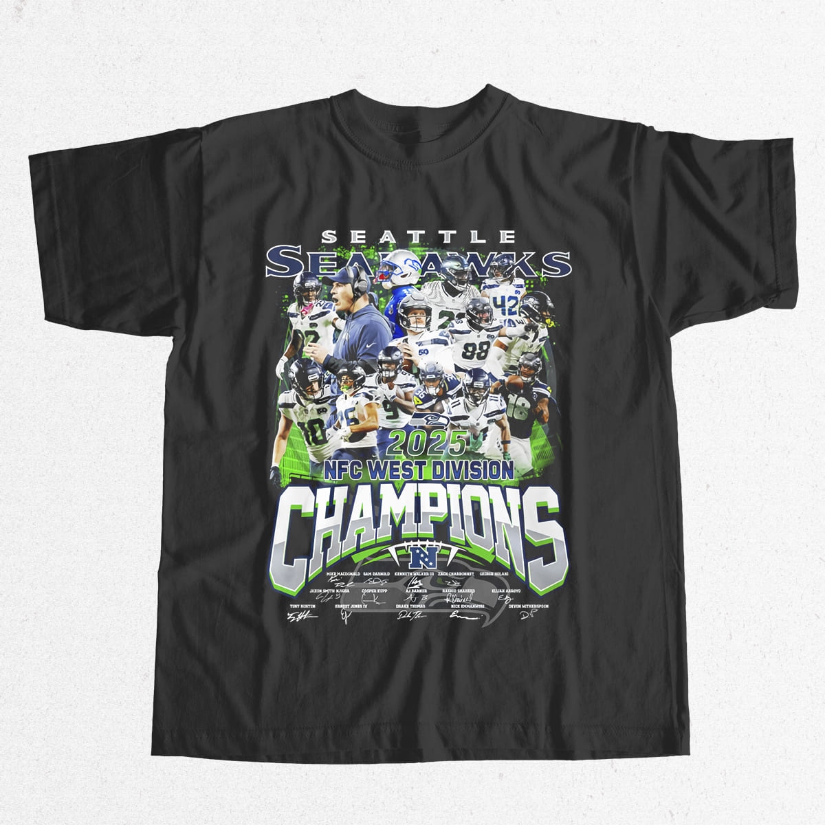 Seahawks 2025 NFC West Division Champions All Team Shirt 2 Seahawks 2025 NFC West Division Champions All Team Shirt 2