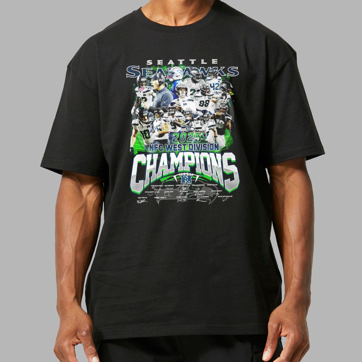 Seahawks 2025 NFC West Division Champions All Team Shirt 6 Seahawks 2025 NFC West Division Champions All Team Shirt 6