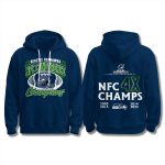 Seahawks 4-Time NFC Champions Hoodie 2025