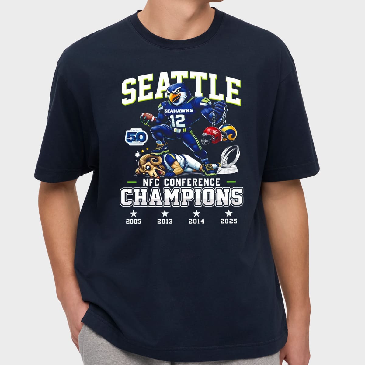 Seahawks Beats Rams 4-Time NFC Champions Shirt 3 Seahawks Beats Rams 4 Time NFC Champions Shirt 2