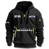 Seahawks Established 1976 Quarter Zip Hoodie 1