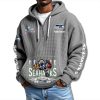 Seahawks NFC Champions SBLX Waffle Quarter Zip Hoodie 7 Seahawks NFC Champions SBLX Waffle Quarter Zip Hoodie