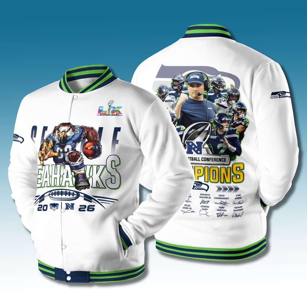 Seattle Seahawks NFC Championship Baseball Jacket 2026